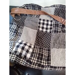 Tote Route 66 Patchwork Black and White